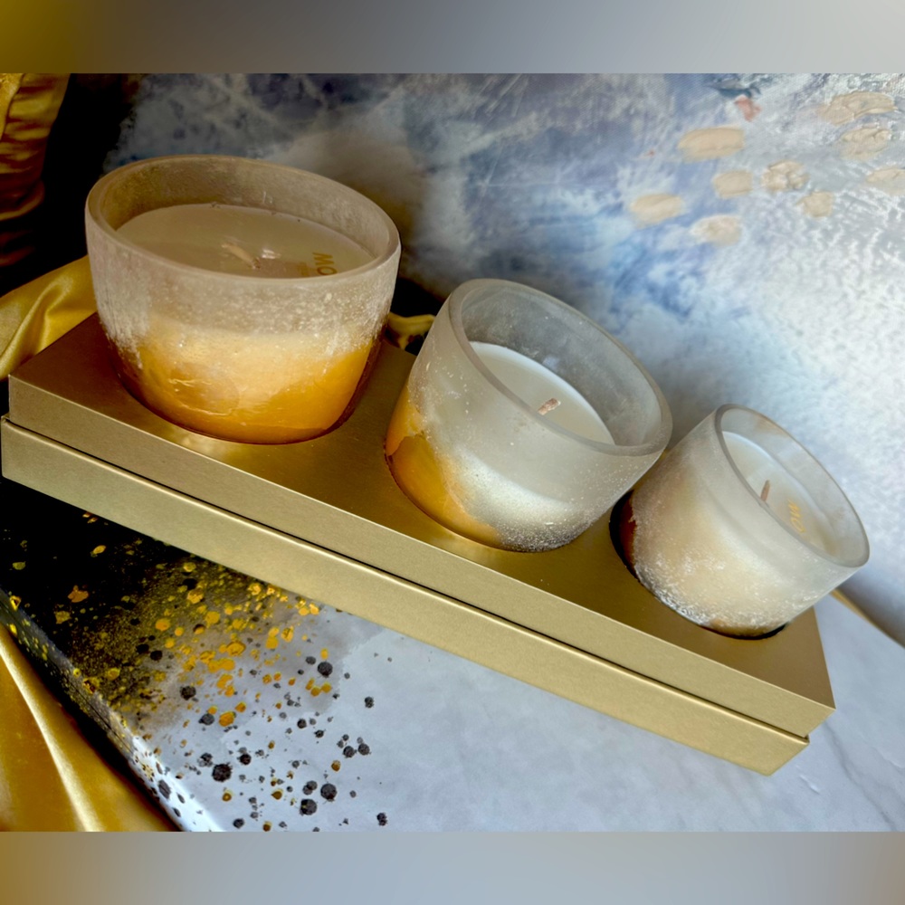 Brand new golden vanilla candles ✨